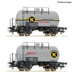 Roco 6600302 - H0 - 2-tlg. Set Kesselwagen Koppartrans, SJ, Ep. III-IV